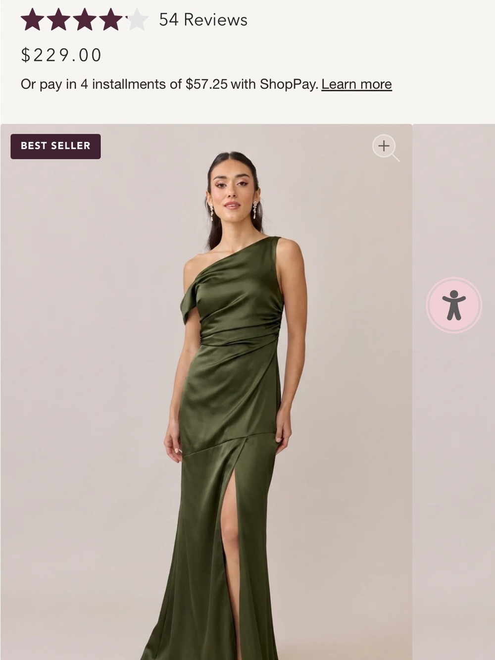 Revelry Livvy Satin Dress